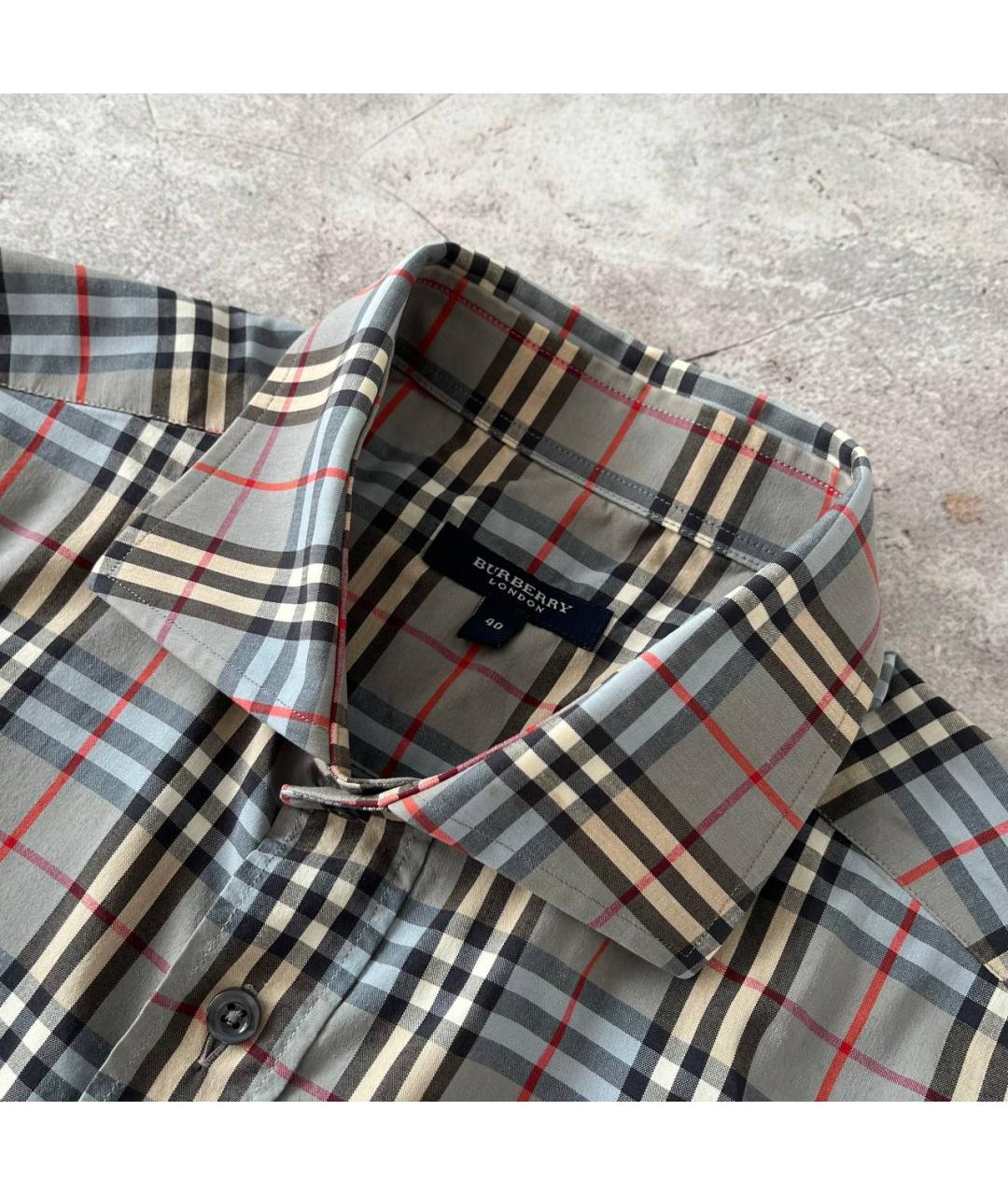 BURBERRY Мульти хлопковая кэжуал рубашка, фото 3