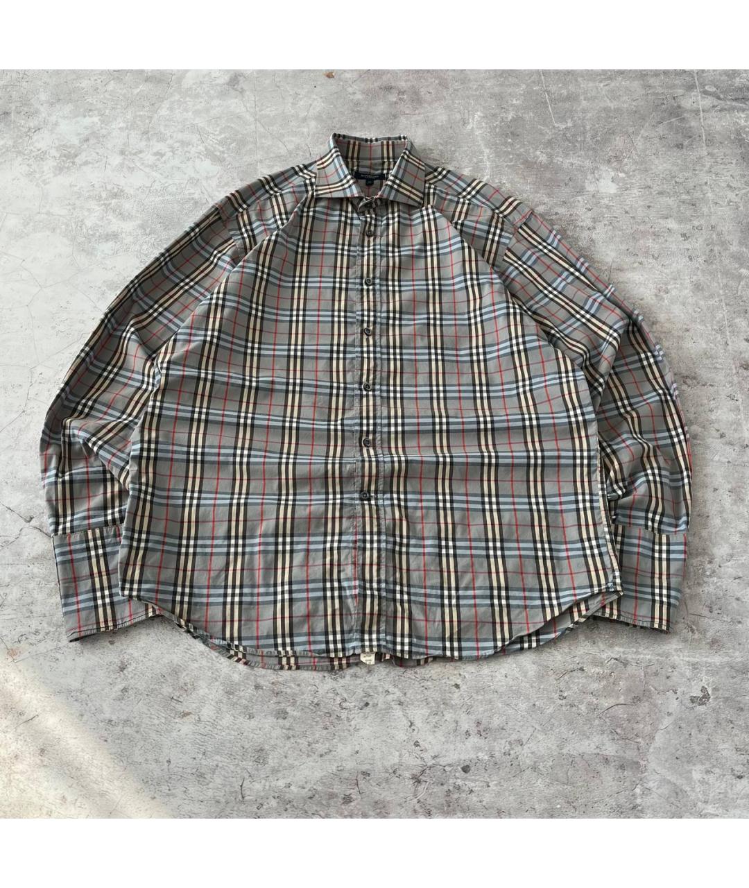 BURBERRY Мульти хлопковая кэжуал рубашка, фото 7