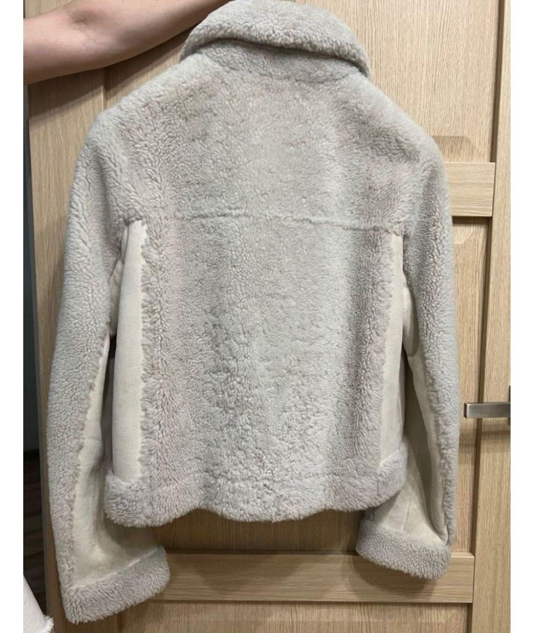 BOTTEGA VENETA Голубая меховая дубленка, фото 2