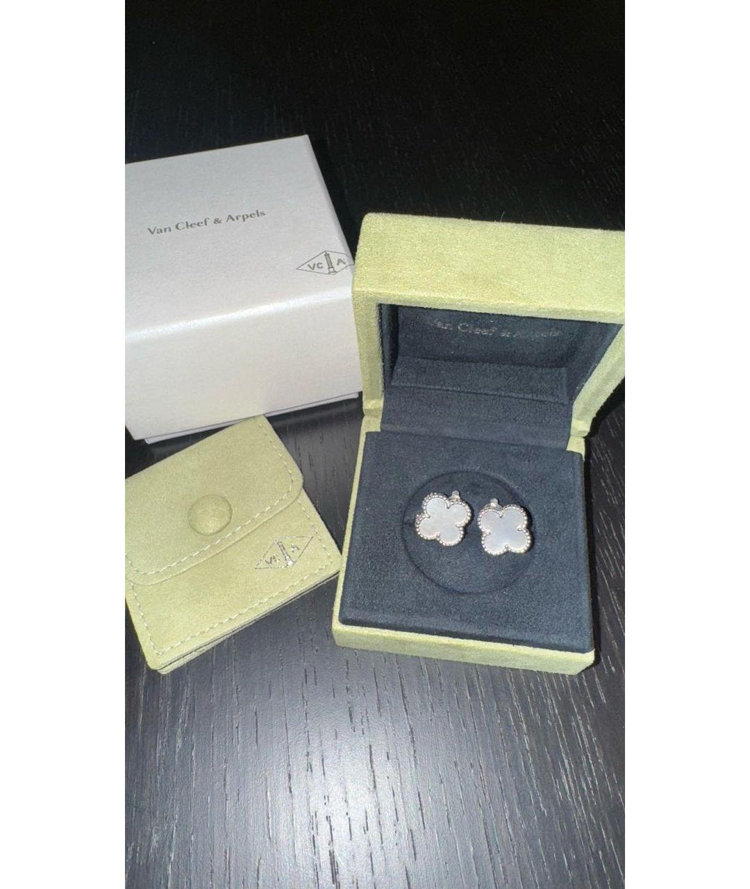 VAN CLEEF & ARPELS Белые серьги из белого золота, фото 2