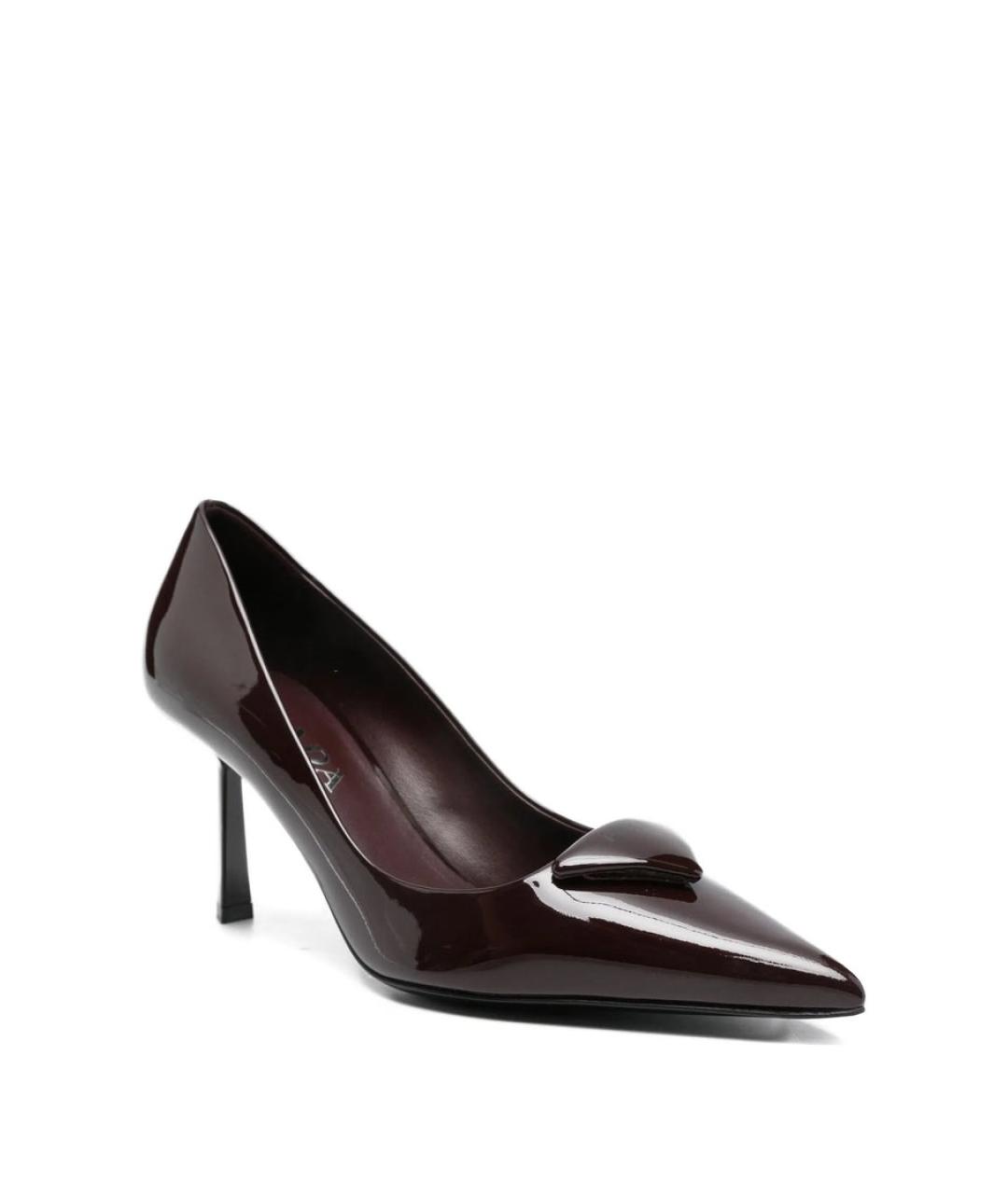 PRADA Бордовые туфли, фото 4