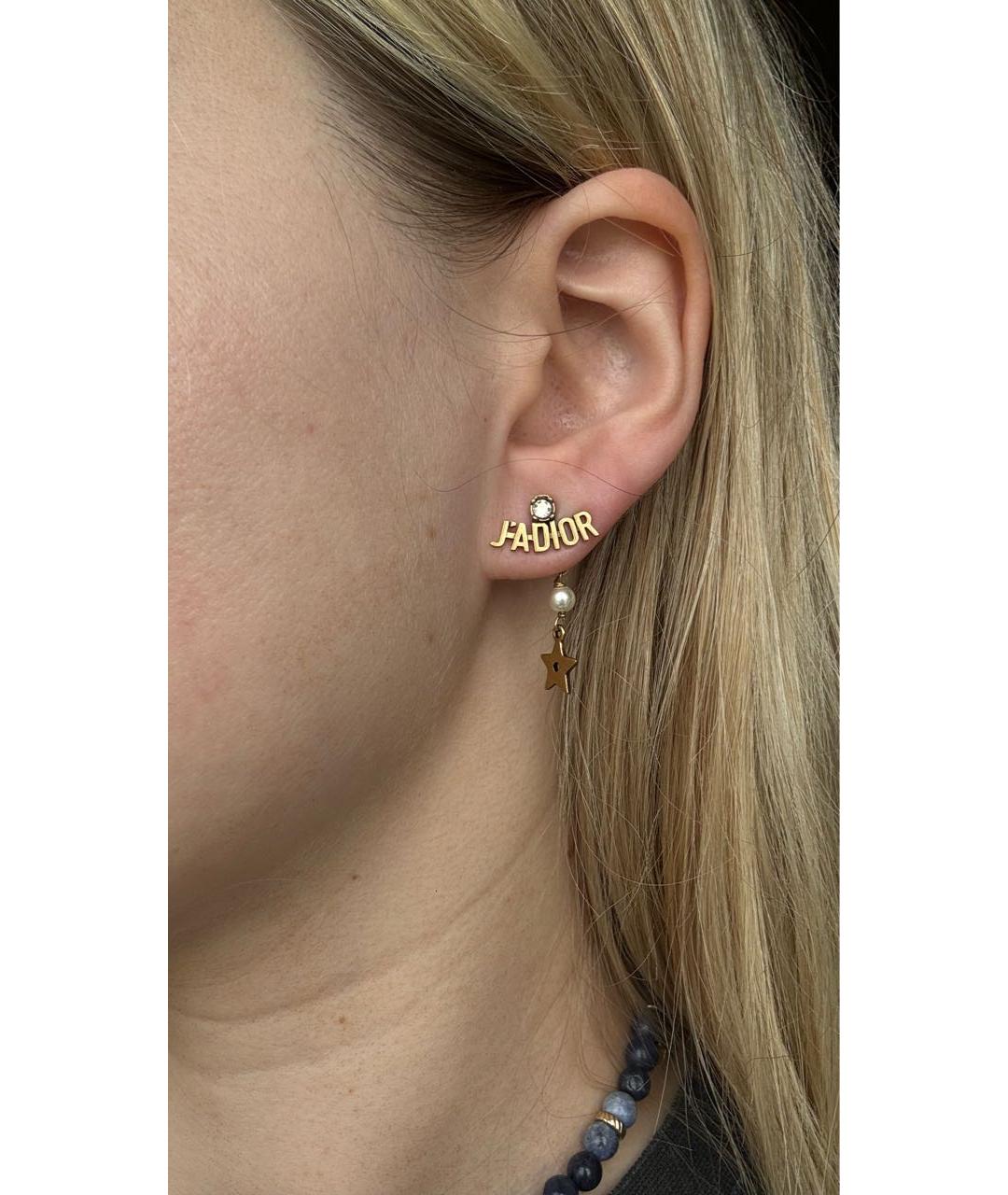 CHRISTIAN DIOR Золотые серьги, фото 4