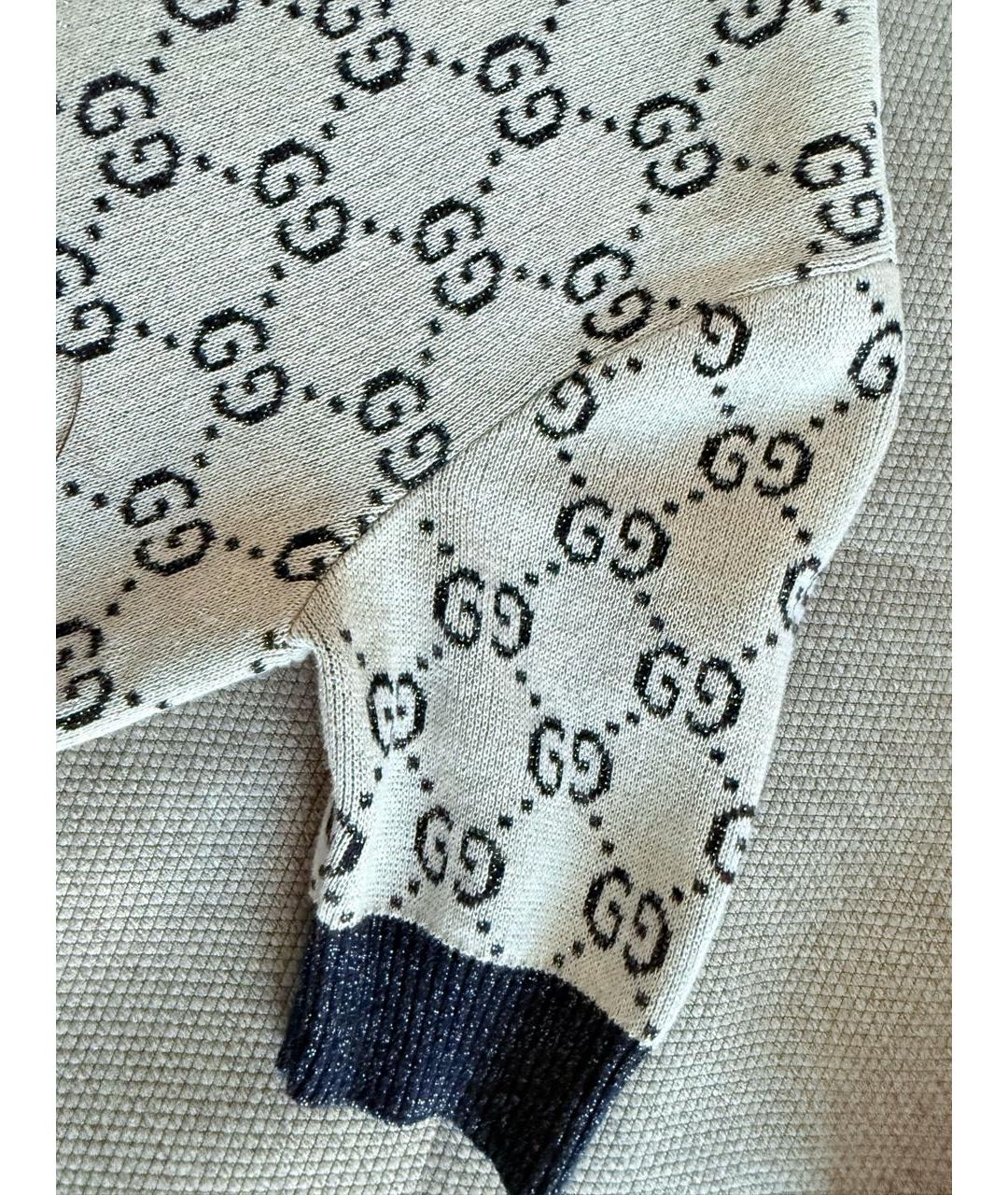 GUCCI Темно-синяя полиамидовая футболка, фото 6