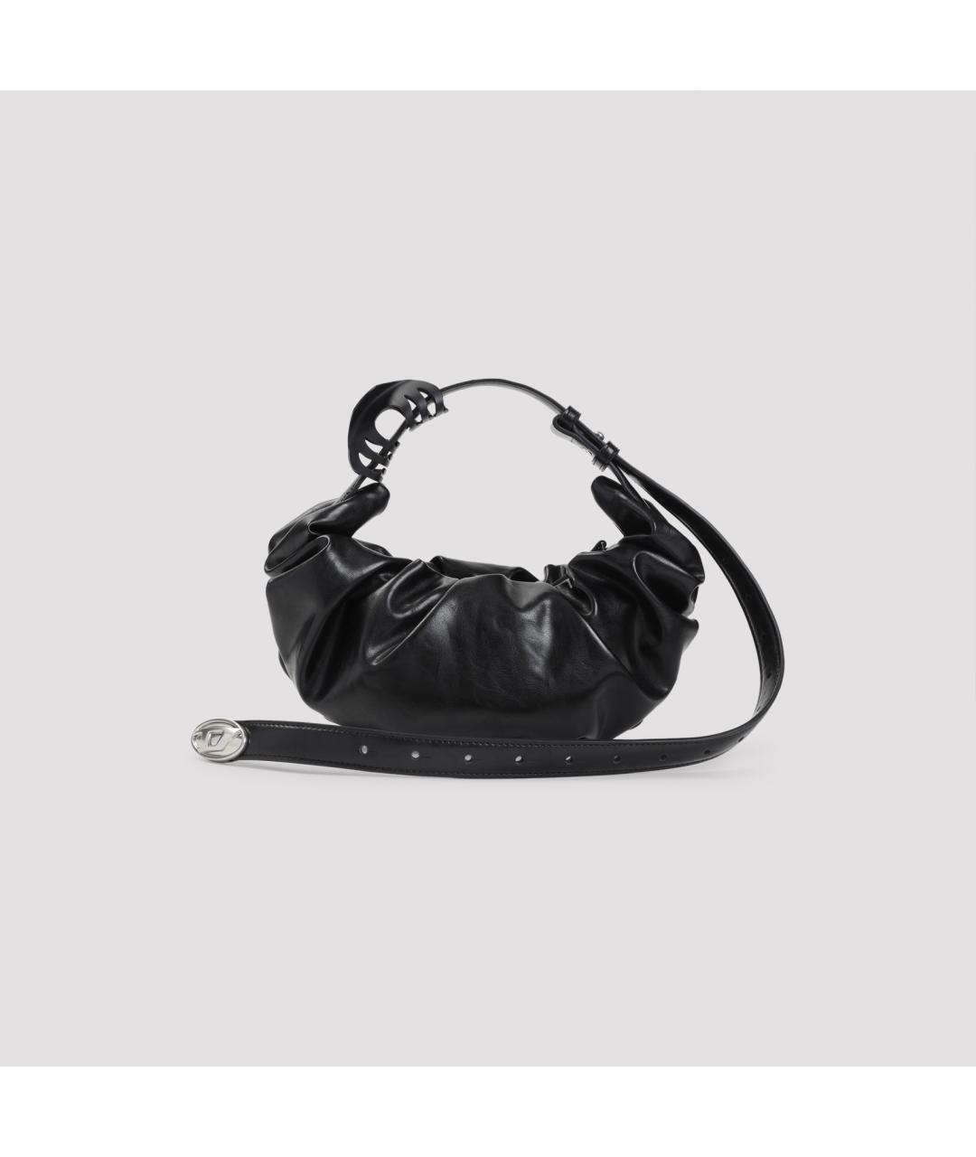 DIESEL Черная сумка через плечо из искусственной кожи, фото 2