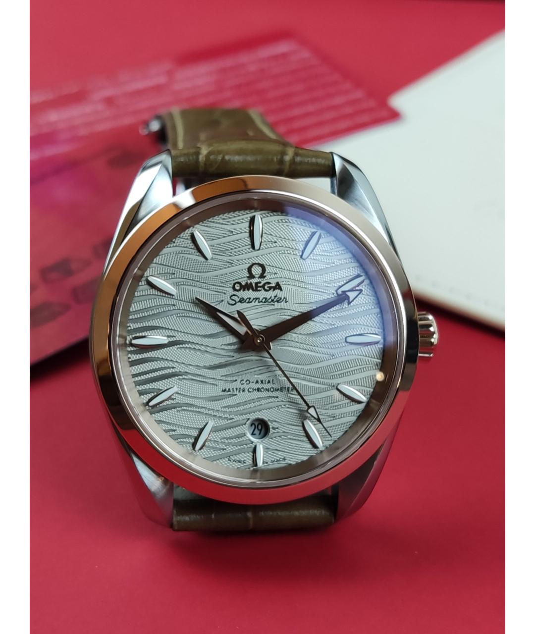 OMEGA Серые часы из розового золота, фото 2