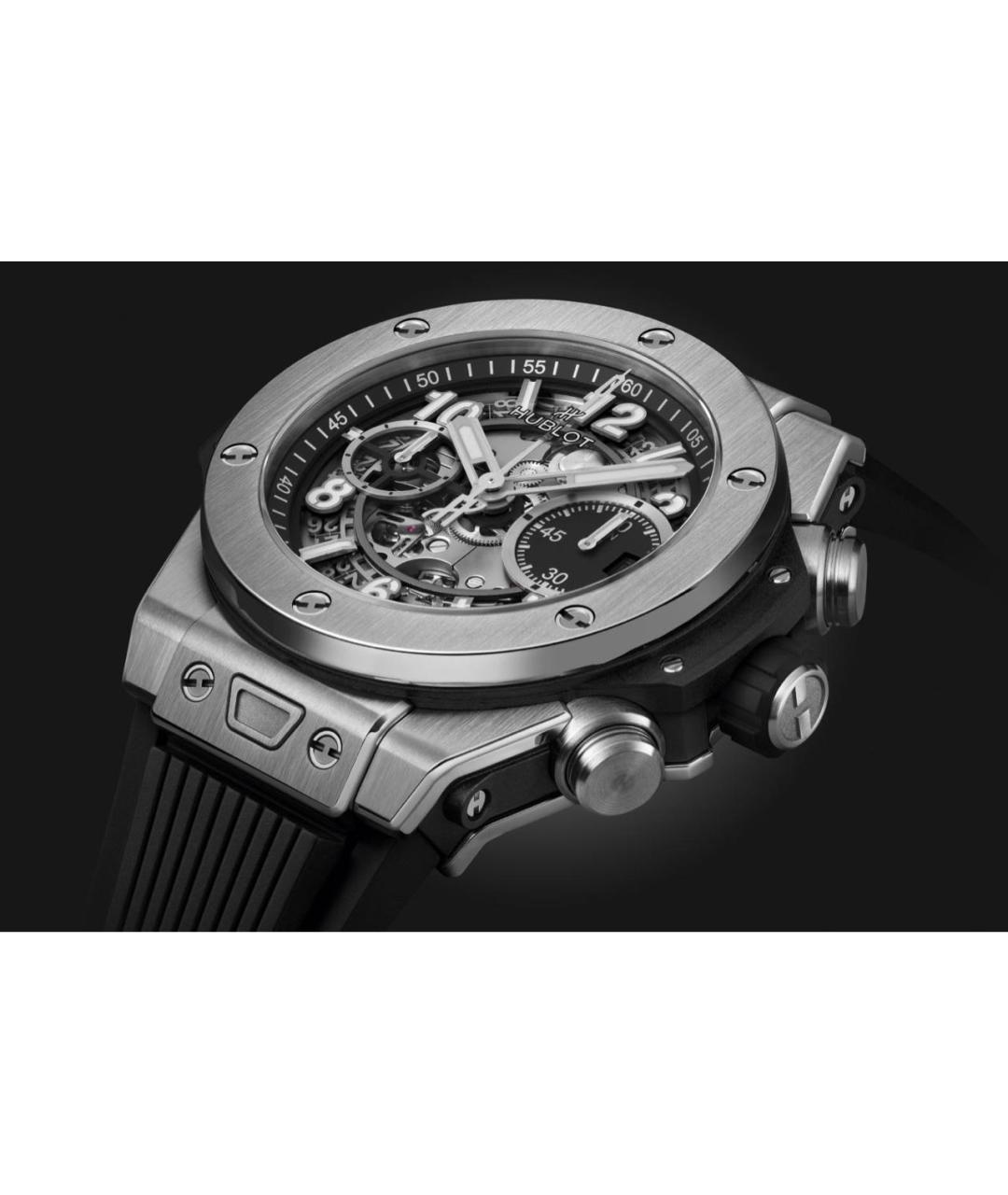 HUBLOT Антрацитовые титановые часы, фото 4