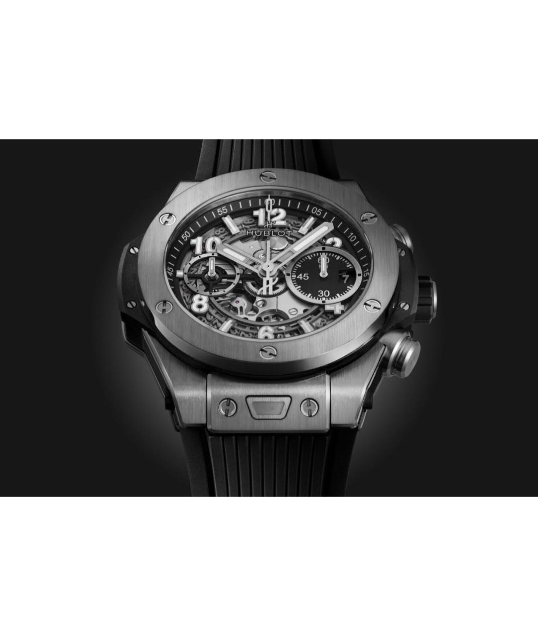 HUBLOT Антрацитовые титановые часы, фото 3