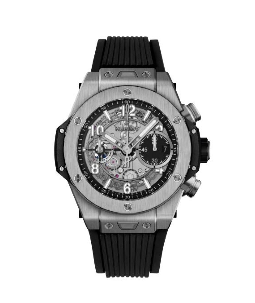 HUBLOT Антрацитовые титановые часы, фото 1