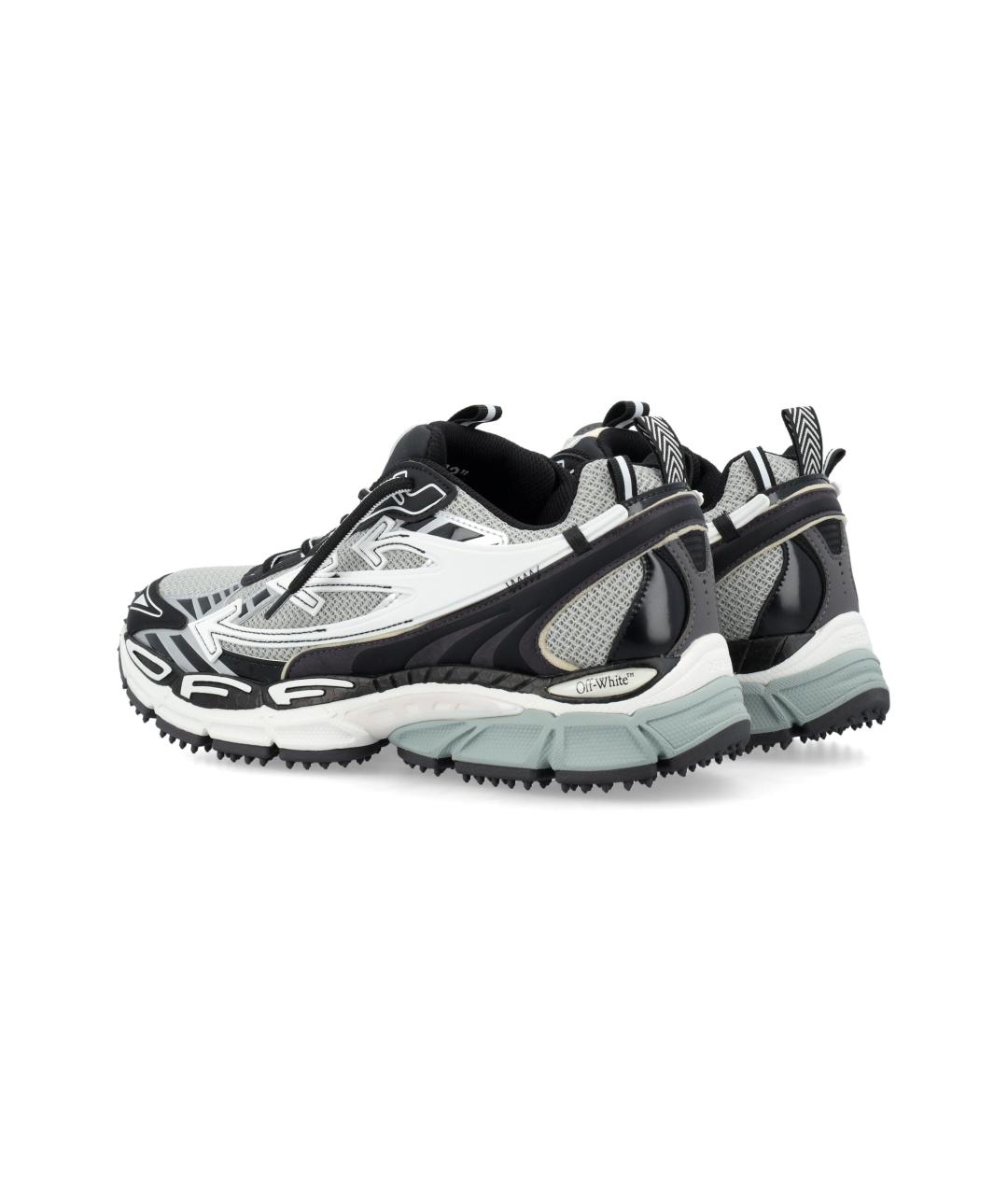 OFF-WHITE Серые синтетические низкие кроссовки / кеды, фото 4