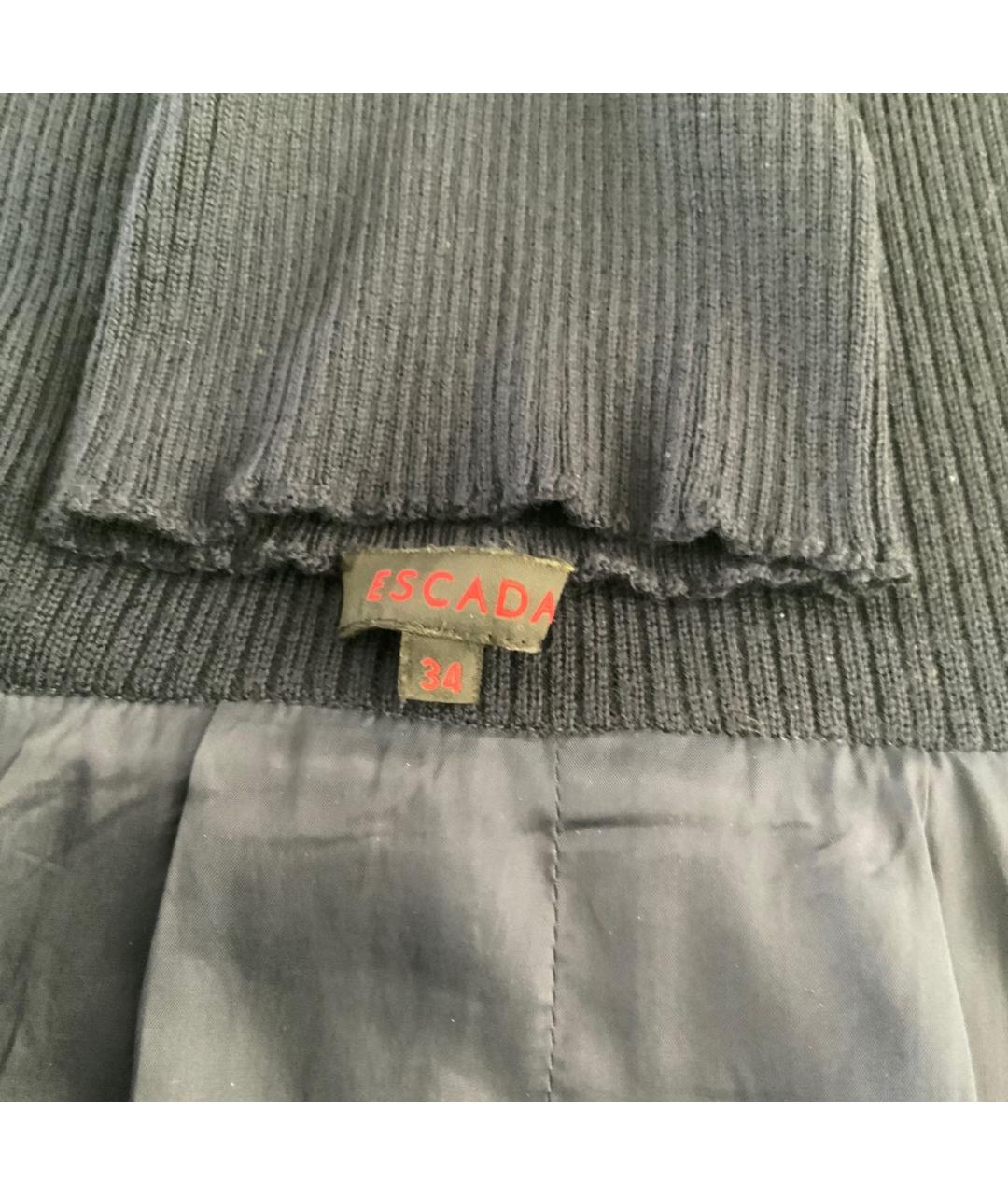 ESCADA Темно-синее шерстяное повседневное платье, фото 3
