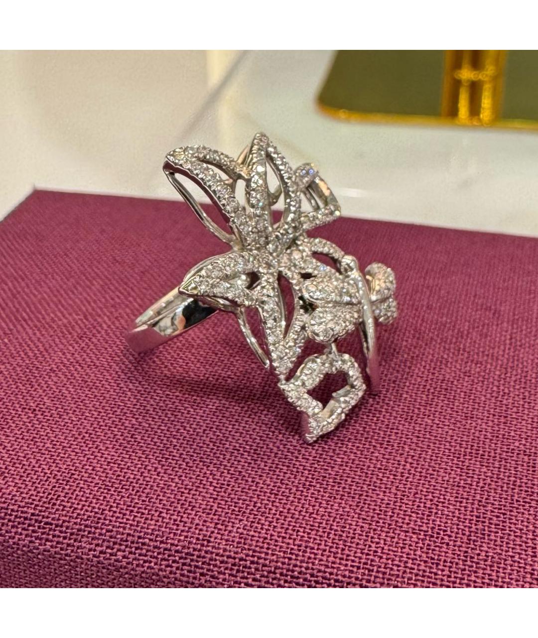 GUCCI Серебряное кольцо из белого золота, фото 3