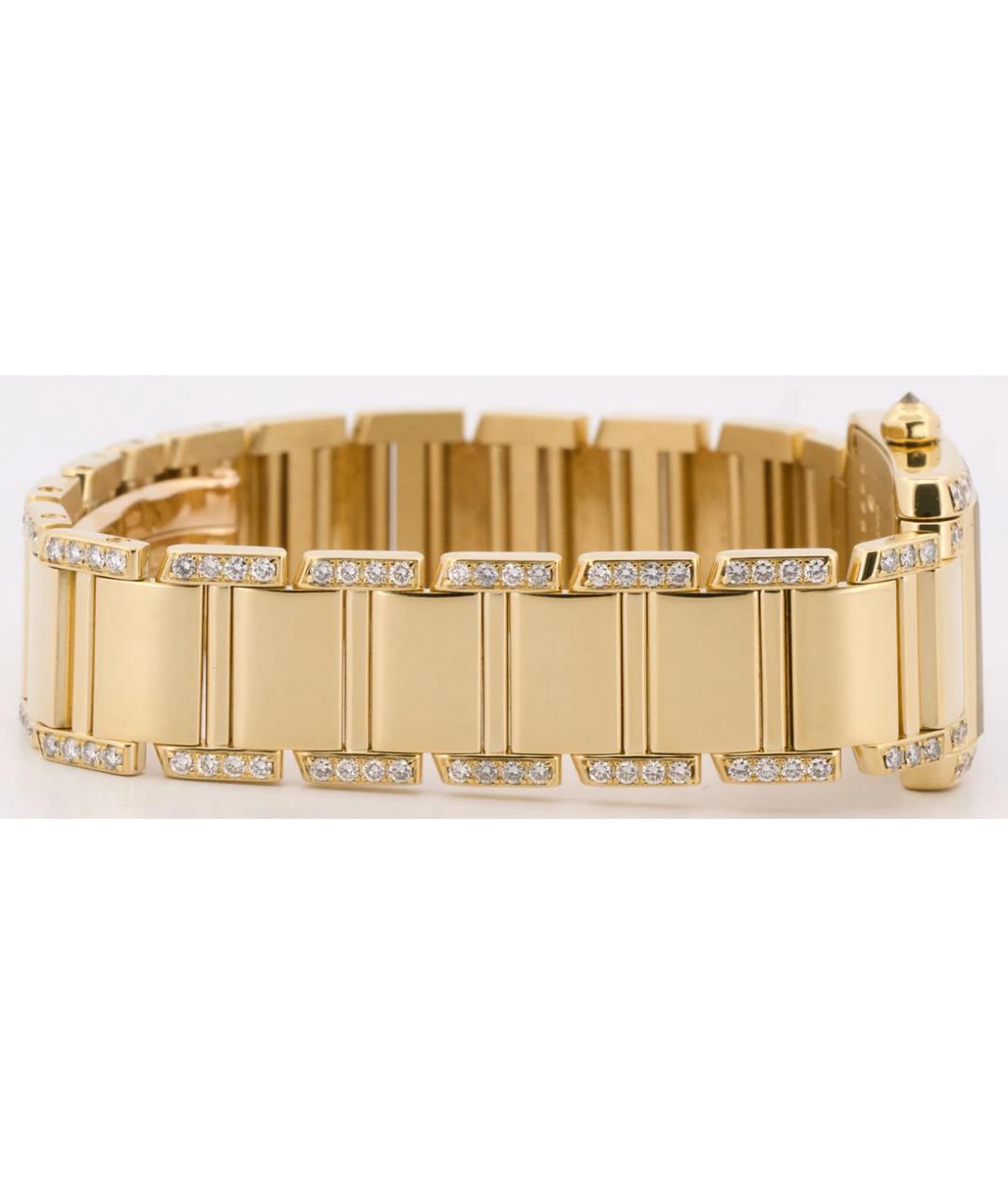 CARTIER Белые часы из желтого золота, фото 6