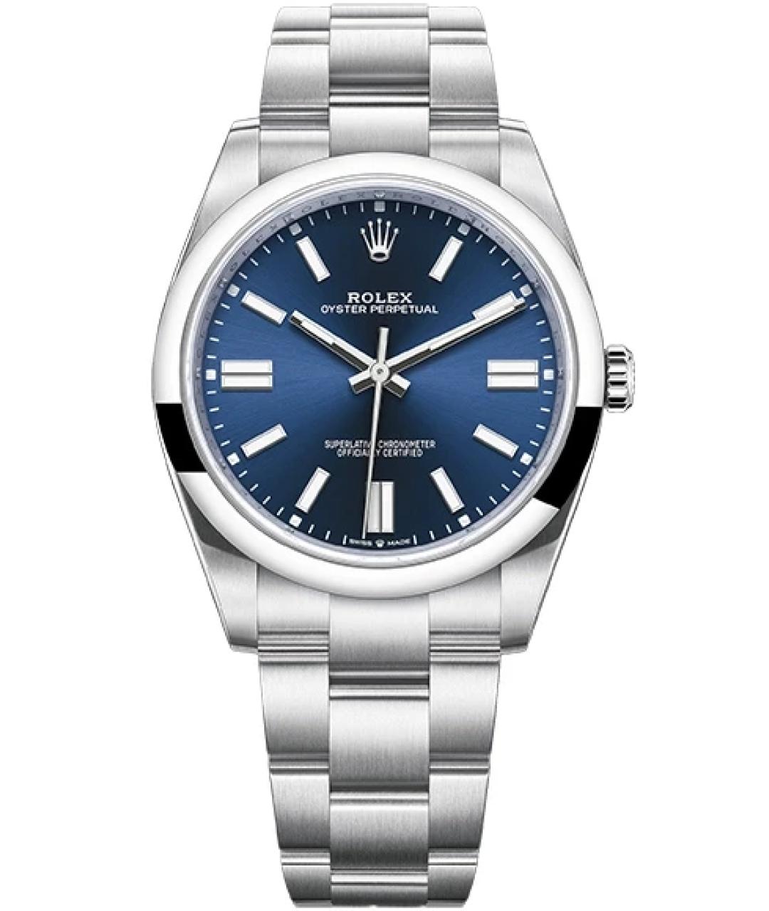 ROLEX Темно-синие часы, фото 5