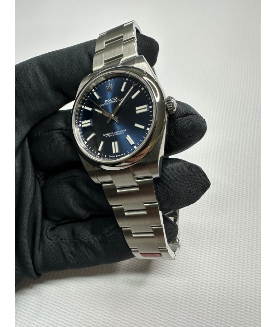 ROLEX Темно-синие часы, фото 3