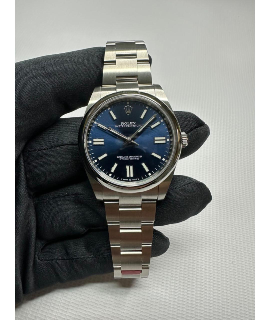 ROLEX Темно-синие часы, фото 2
