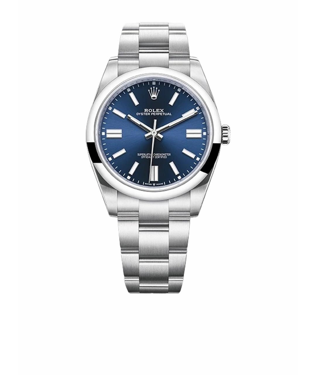 ROLEX Синие металлические часы, фото 1