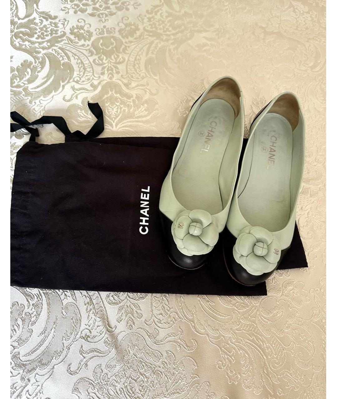 CHANEL Кожаные балетки, фото 8