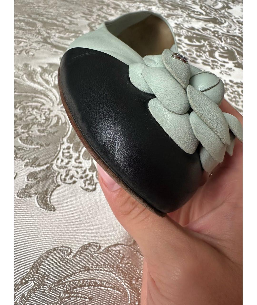 CHANEL Кожаные балетки, фото 7