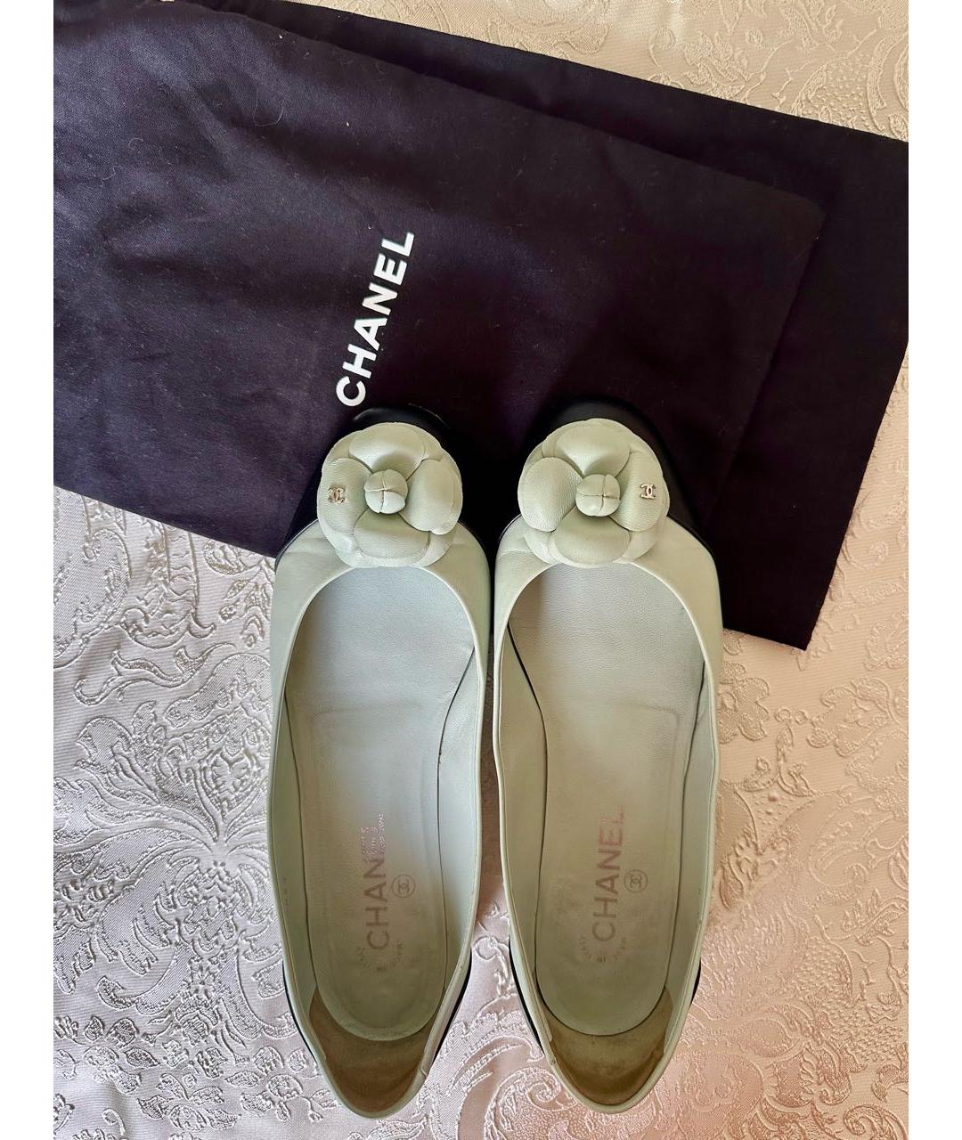 CHANEL Кожаные балетки, фото 3