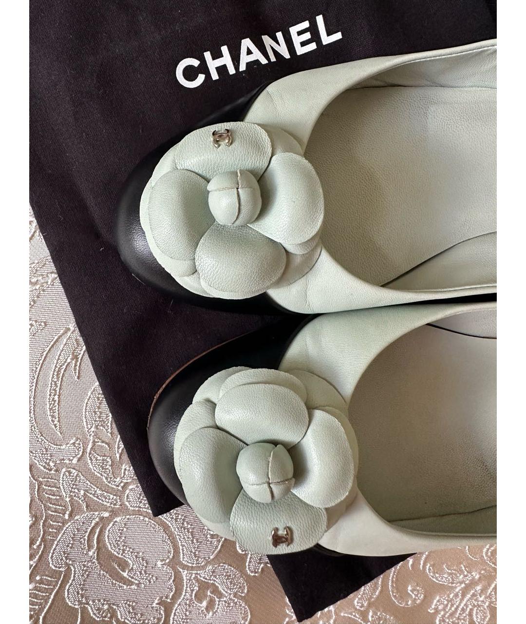 CHANEL Кожаные балетки, фото 5