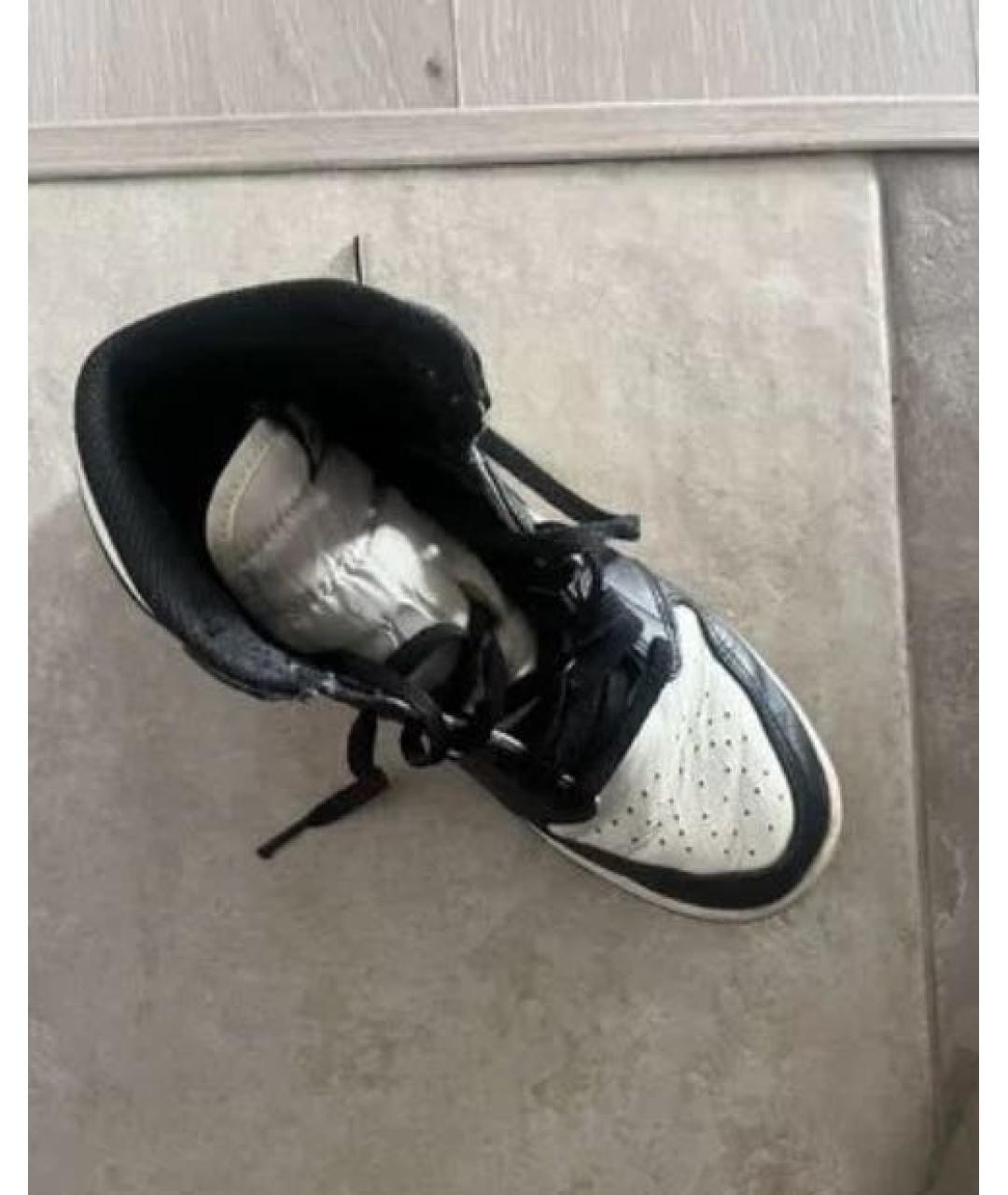 NIKE Бежевые кожаные кроссовки, фото 2