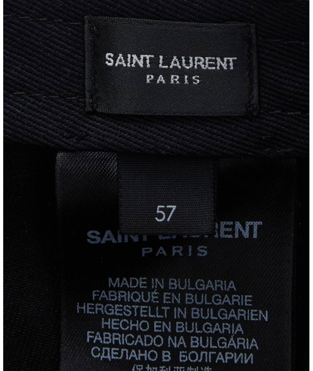 SAINT LAURENT Черная кепка, фото 4