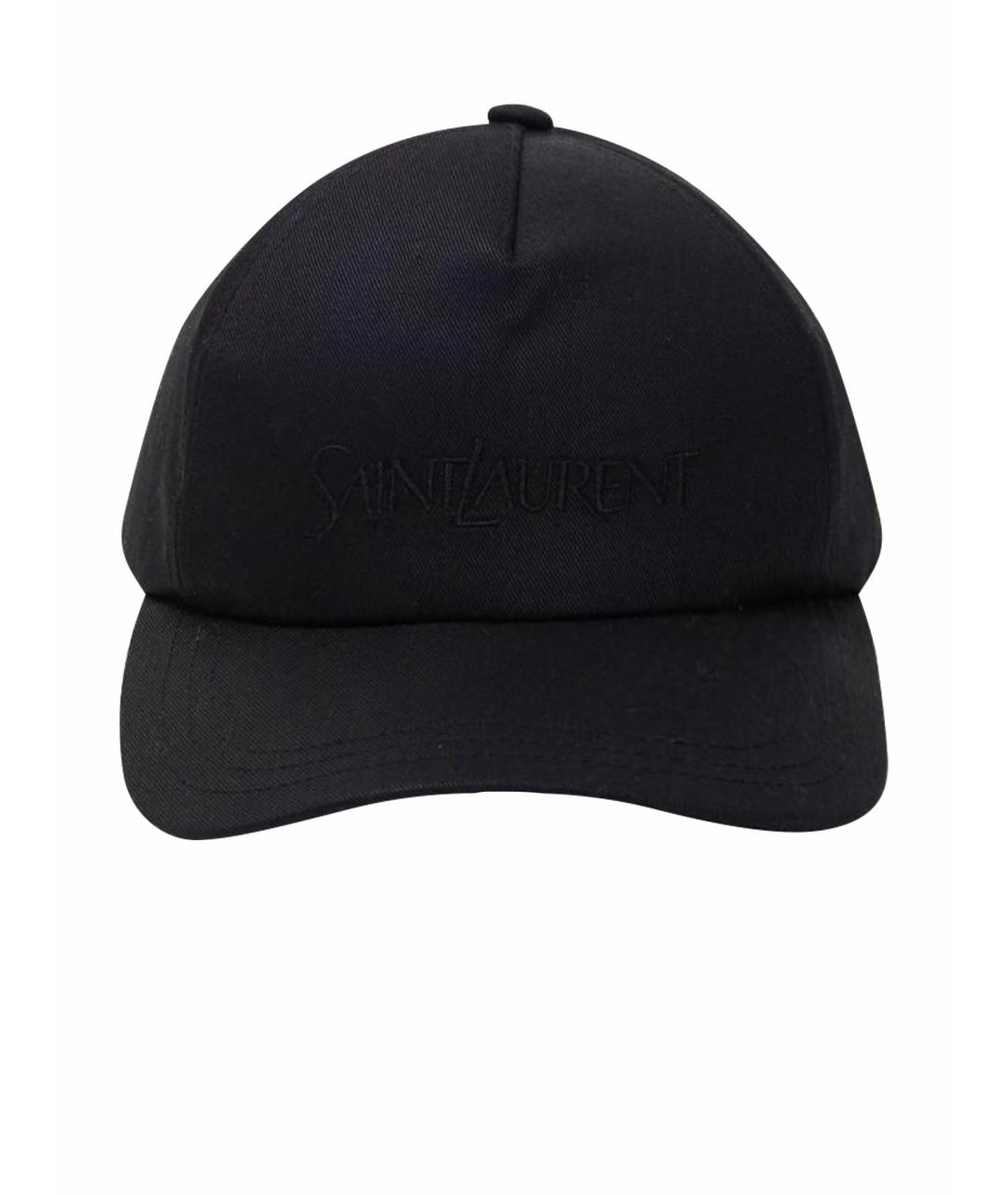 SAINT LAURENT Черная кепка, фото 1