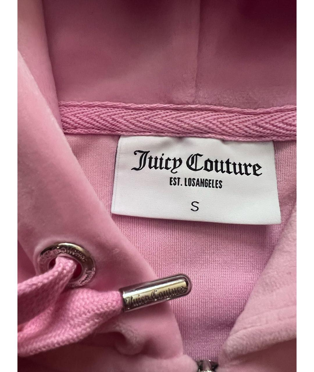 JUICY COUTURE Розовый велюровый спортивные костюмы, фото 4