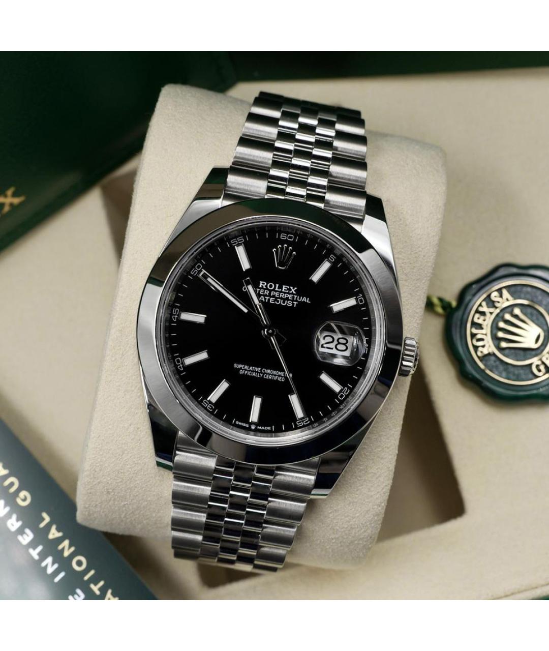 ROLEX Черные часы, фото 2