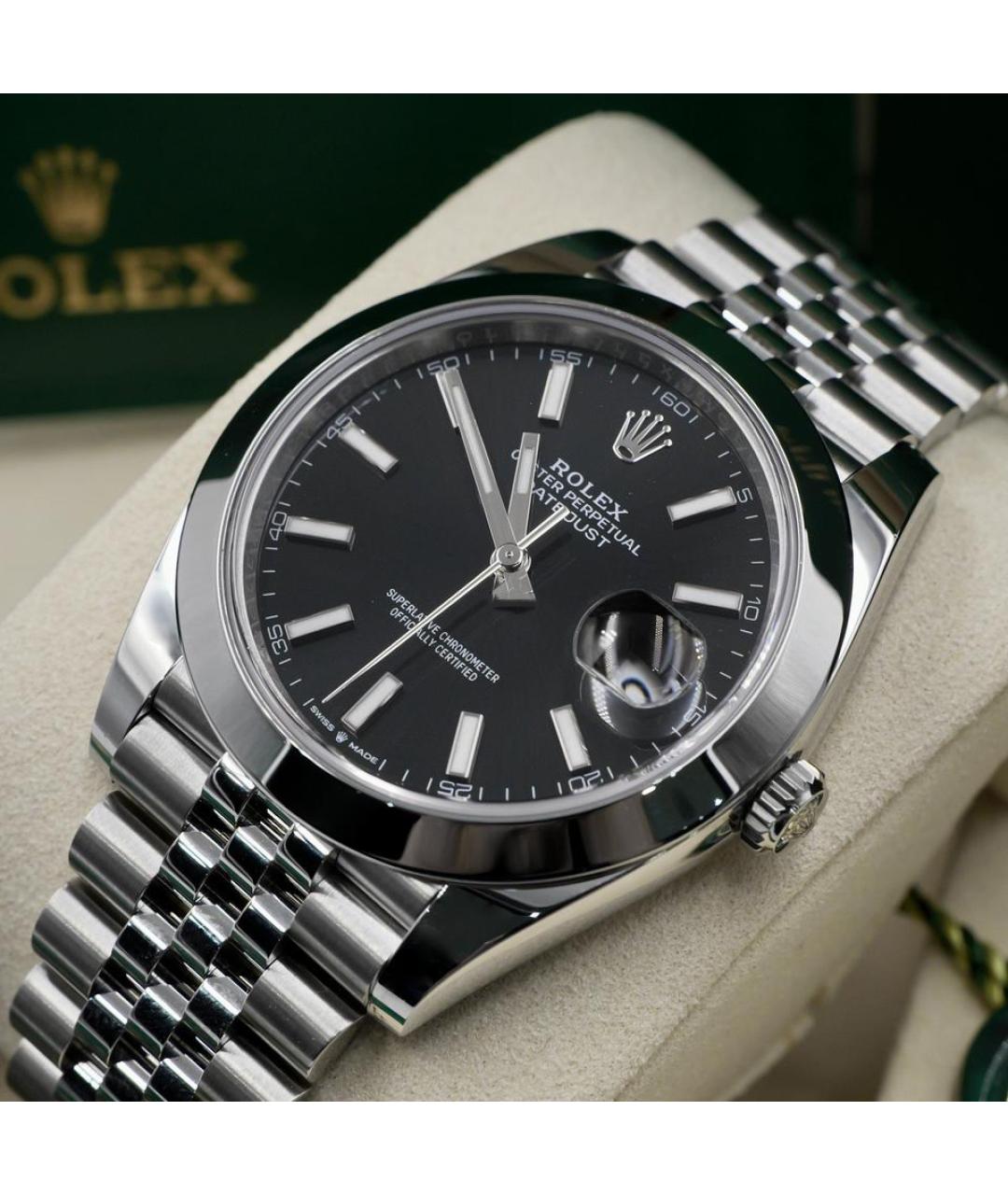 ROLEX Черные часы, фото 3