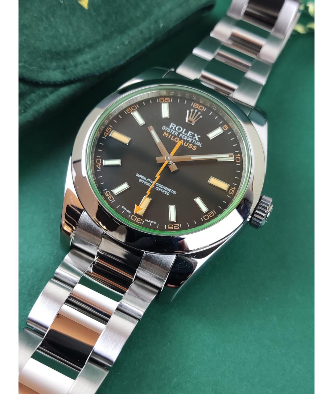 ROLEX Черные часы, фото 2