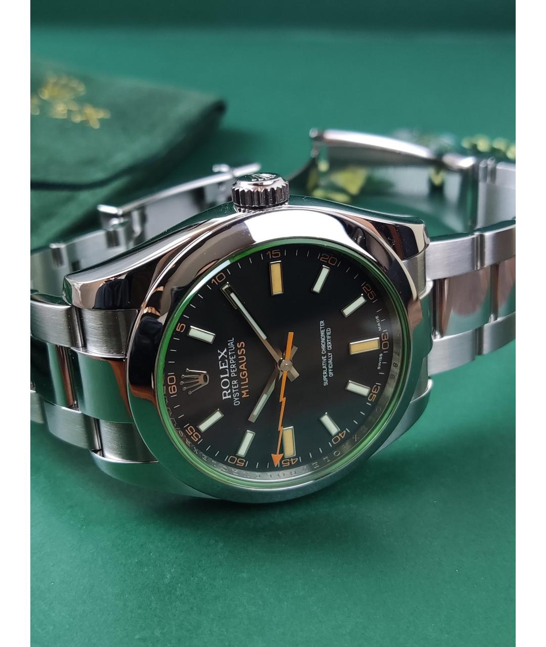 ROLEX Черные часы, фото 5