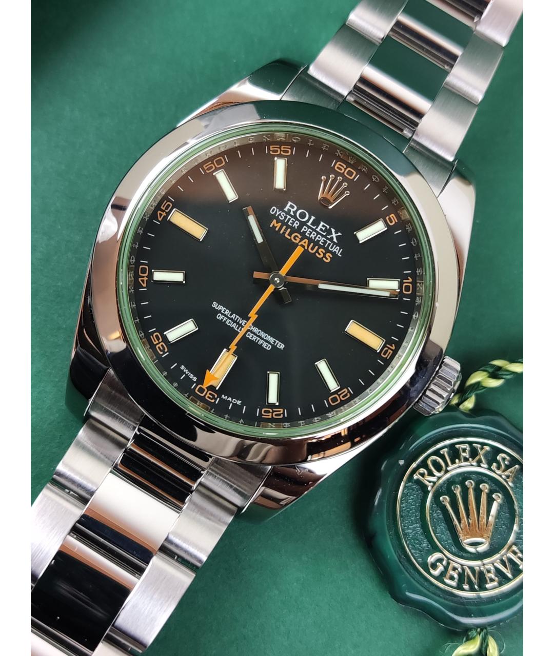 ROLEX Черные часы, фото 4