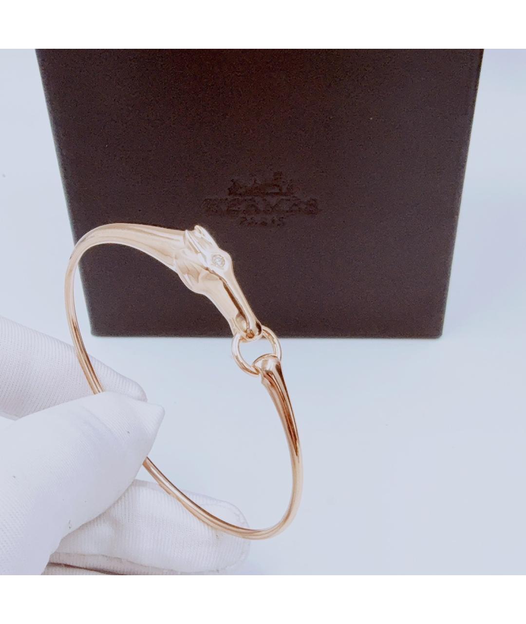 HERMES Розовый браслет из розового золота, фото 4