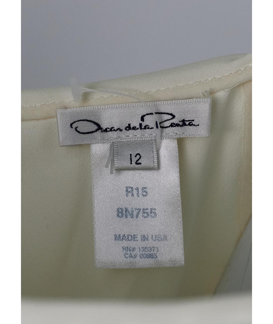 OSCAR DE LA RENTA Белая вискозная блузы, фото 4