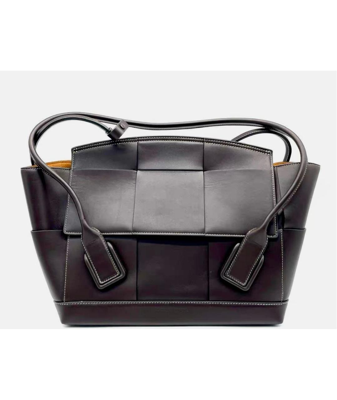 BOTTEGA VENETA Коричневая кожаная сумка тоут, фото 7
