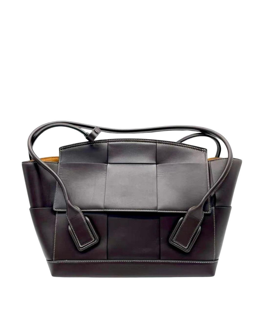BOTTEGA VENETA Коричневая кожаная сумка тоут, фото 1