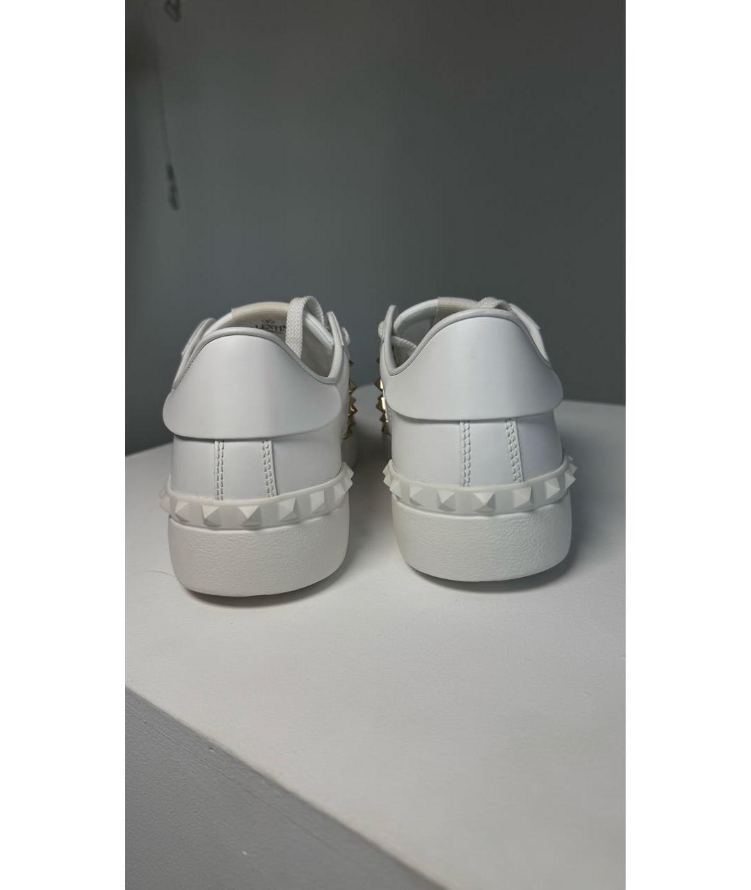 VALENTINO Белые кожаные кроссовки, фото 4