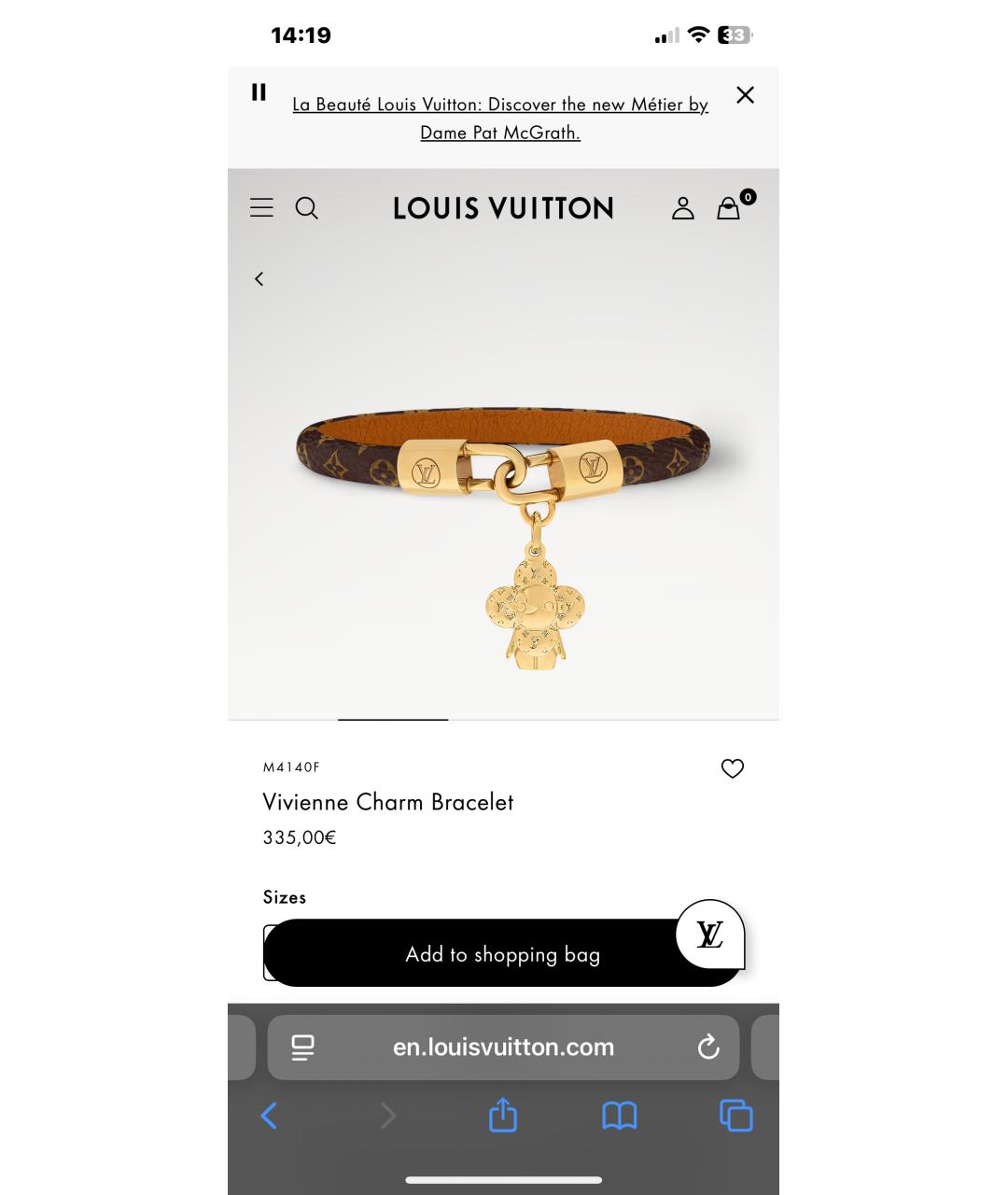 LOUIS VUITTON Кожаный браслет, фото 5