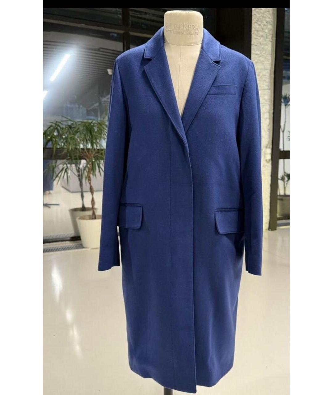 BURBERRY Синее кашемировое пальто, фото 9