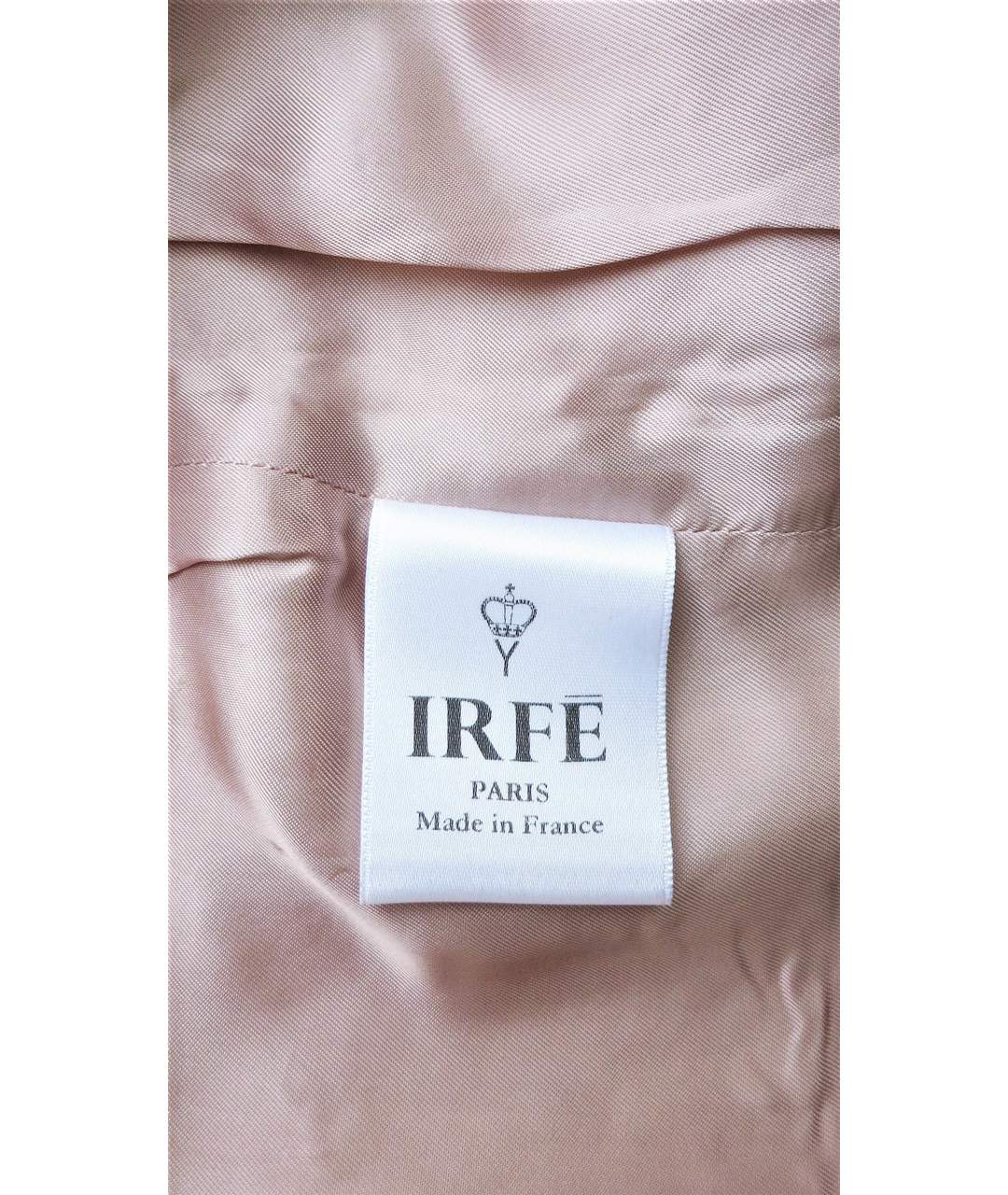 IRFE Бежевый кожаный жакет/пиджак, фото 8