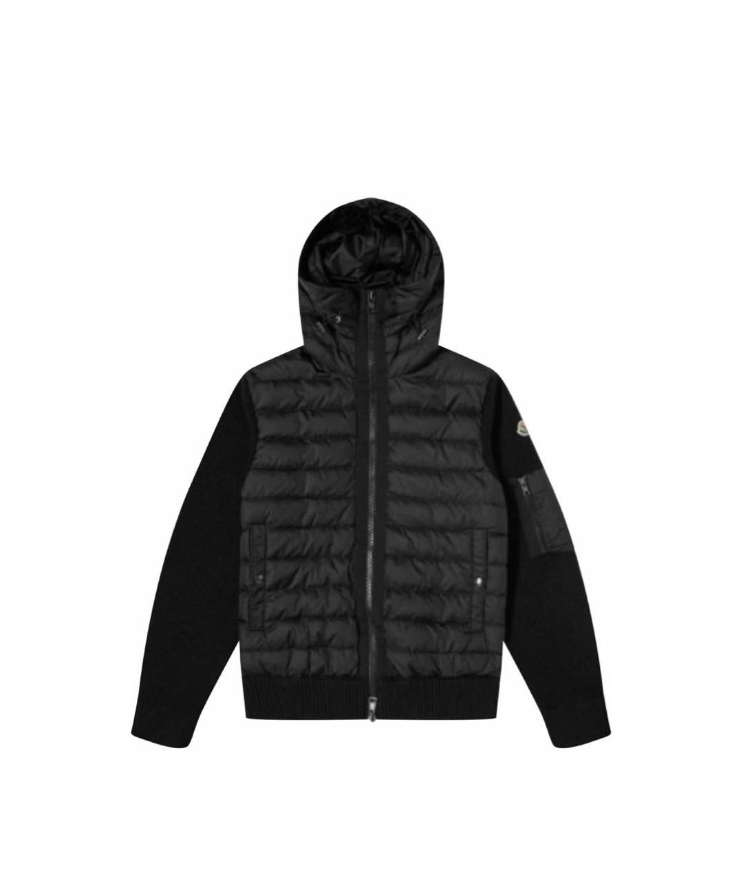 MONCLER Черная хлопковая куртка, фото 1