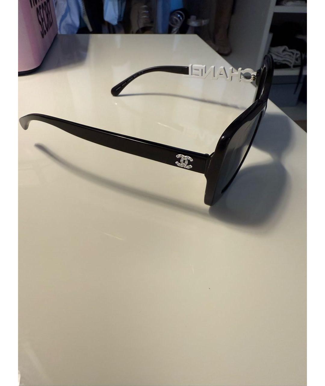 CHANEL Черные солнцезащитные очки, фото 2