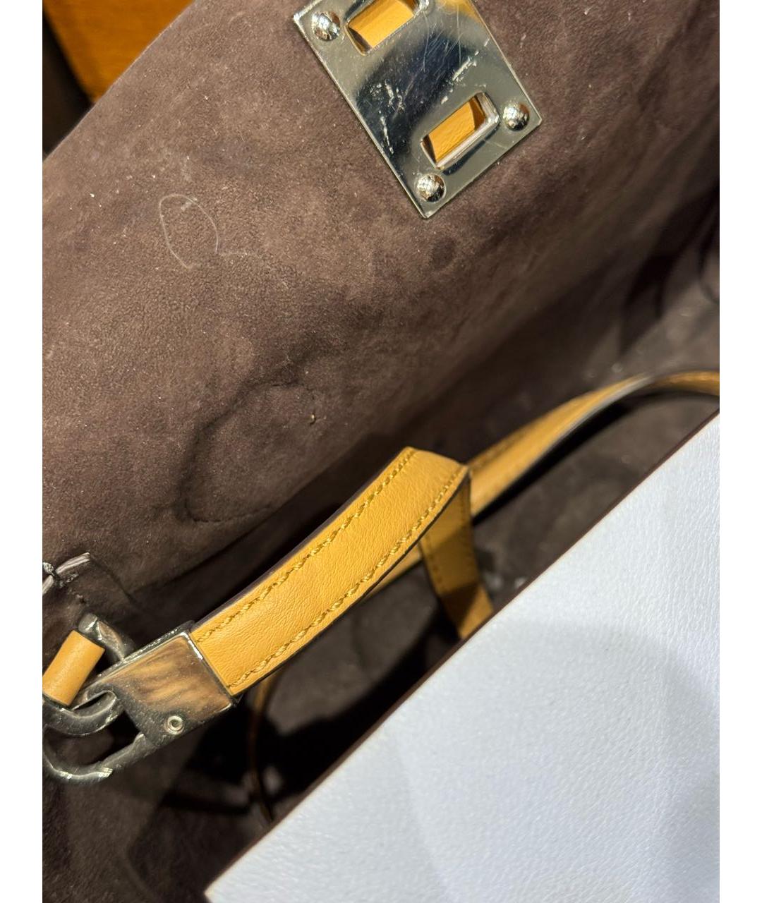 MICHAEL KORS Голубая кожаная сумка тоут, фото 4