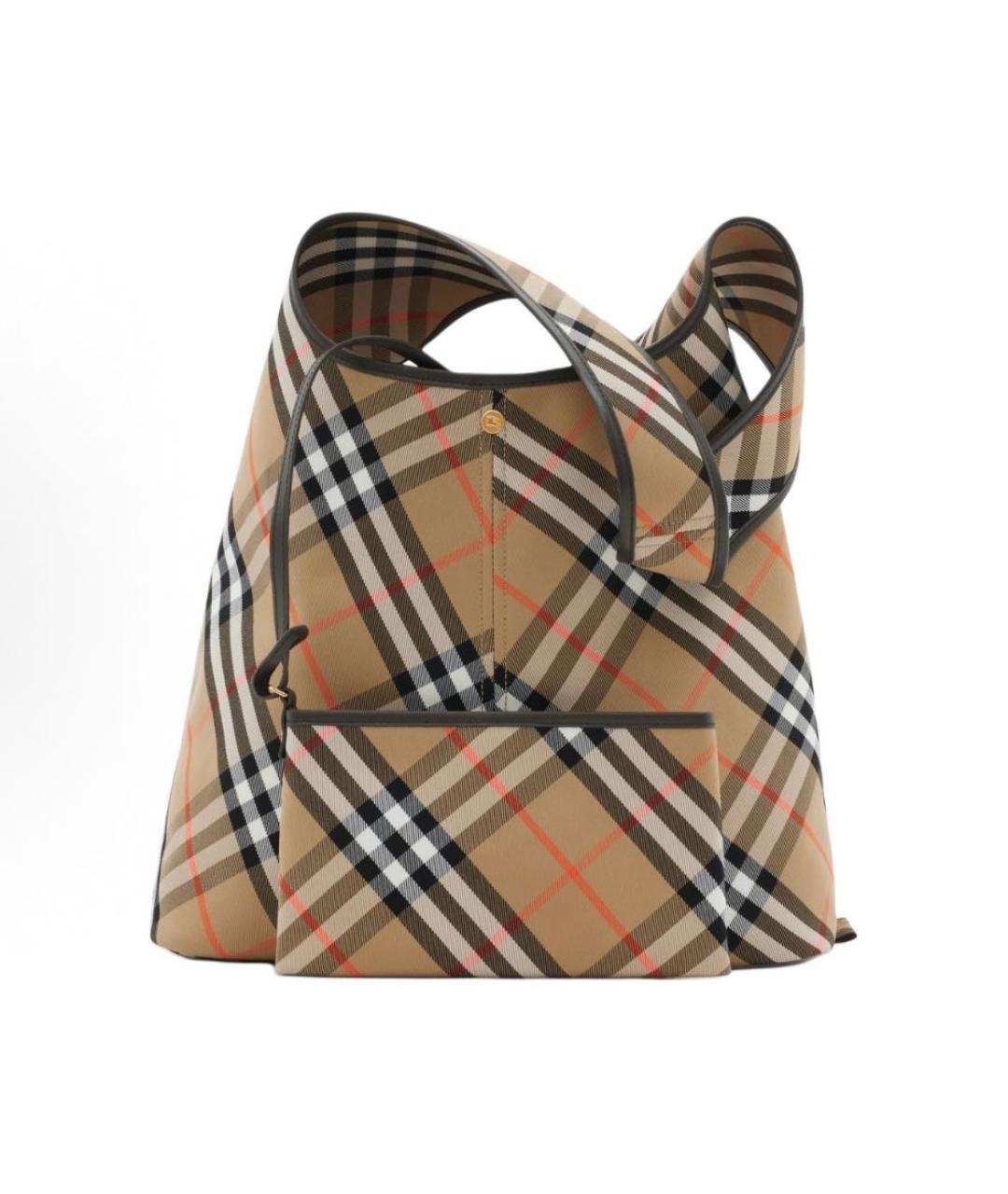 BURBERRY Коричневая сумка тоут, фото 4
