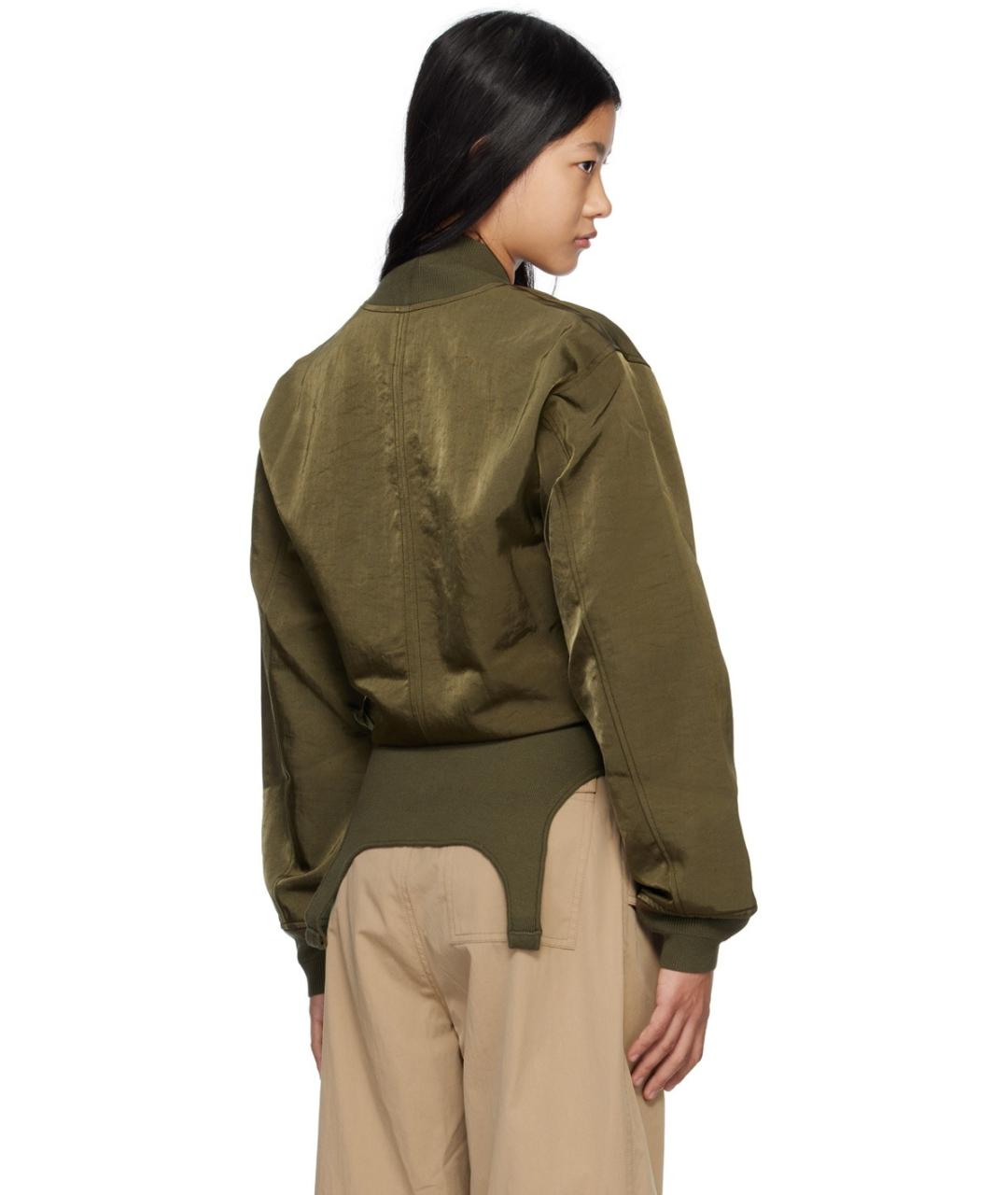 DION LEE Хаки куртка, фото 4