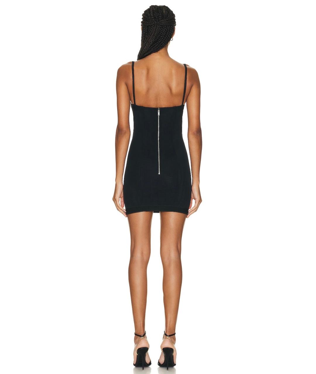 DION LEE Черное коктейльное платье, фото 4