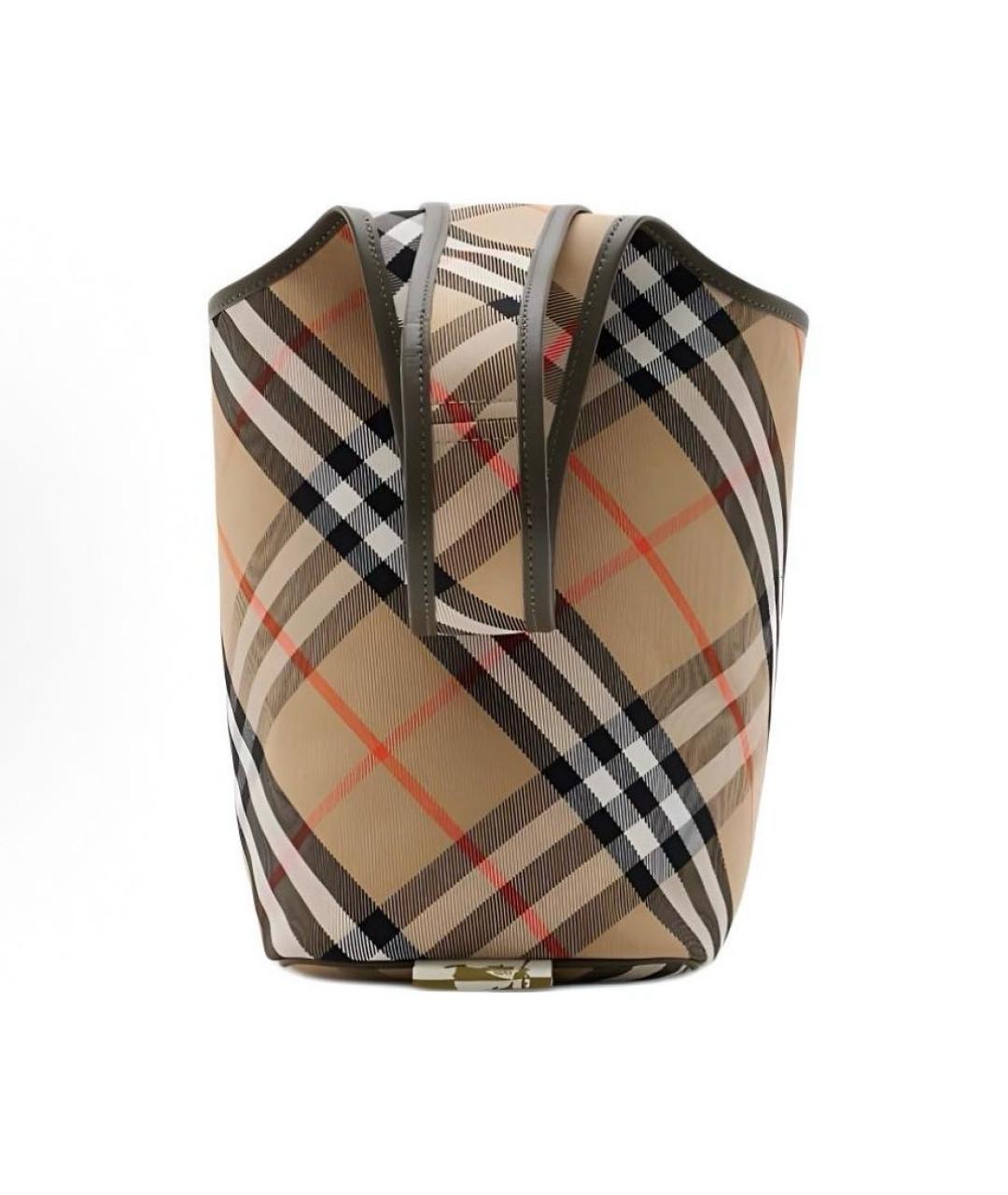BURBERRY Коричневая сумка тоут, фото 2