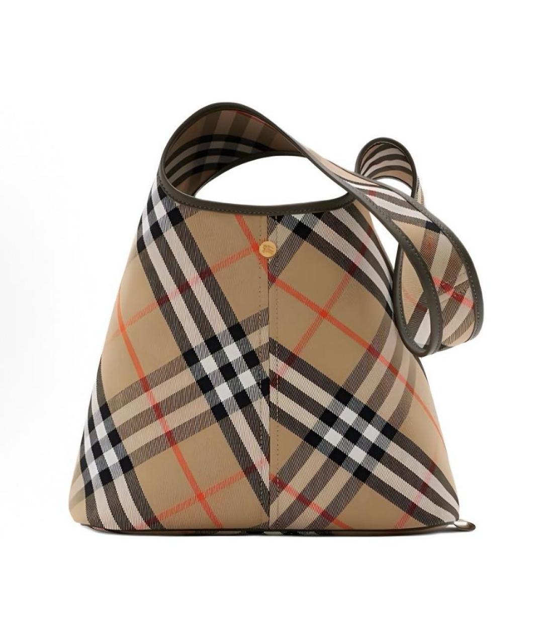 BURBERRY Коричневая сумка тоут, фото 5