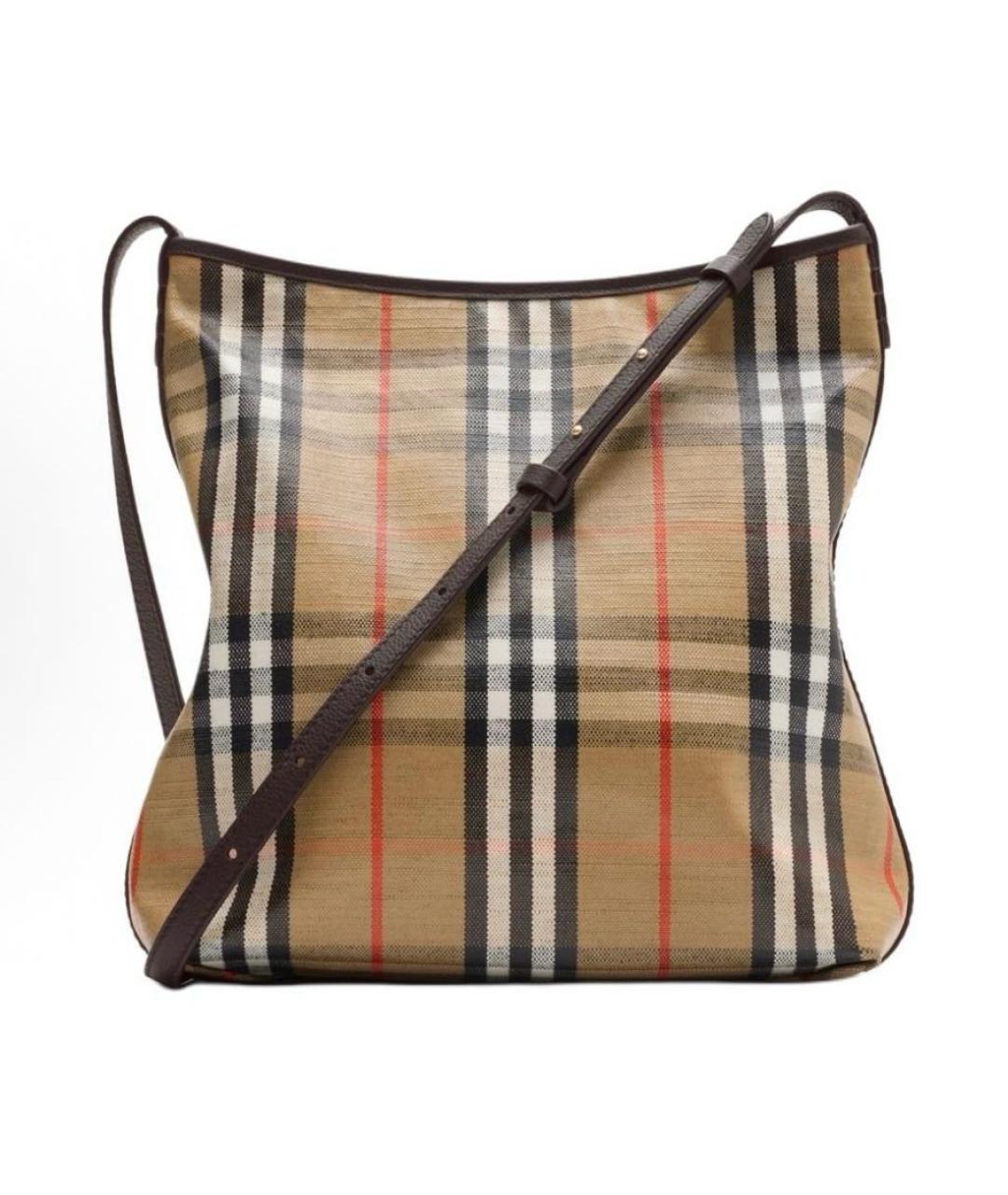 BURBERRY Коричневая сумка тоут, фото 3